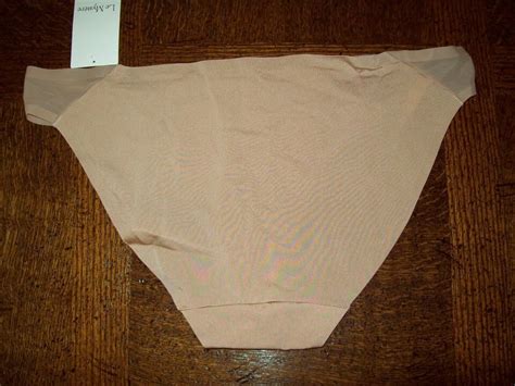 NWT LE MYSTERE SHINE AND SHEER BIKINI PANTIES NYLON SPANDEX 6658 NATURAL 280 L EBay