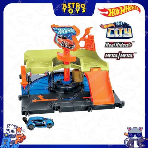 Jual Hot Wheels City Downtown Express Car Wash Track Set Mobil Playset Hdr Di Seller Astrotoys