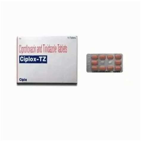 Ciprofloxacin Hcl And Tinidazole Tablets Mg Packaging Size X