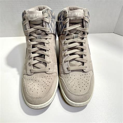 Nike Dunk Sky Hi Hidden Wedge Suede Bolt Women Grey S Gem