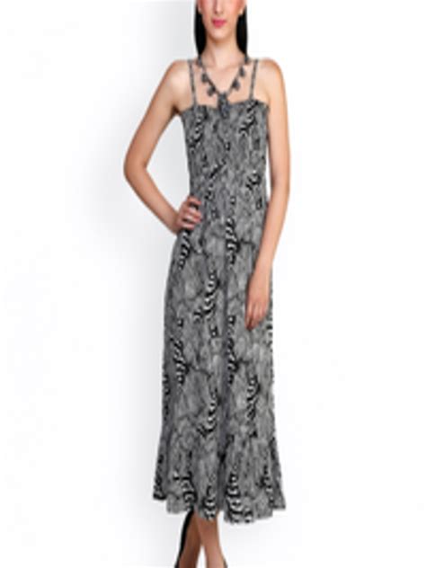 Buy Anasazi Black Printed Maxi Dress Dresses For Women 443342 Myntra