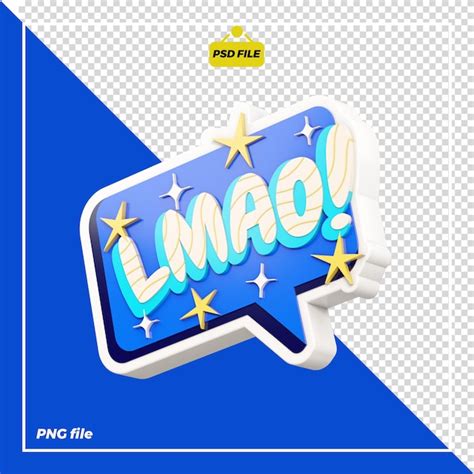 Premium Psd 3d Lmao Design