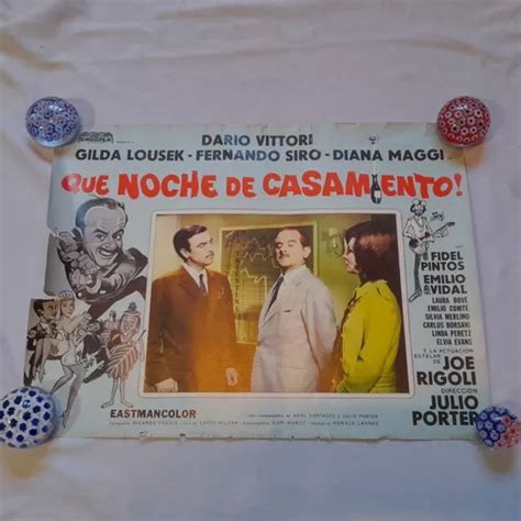 Poster Afiche Cine Pelicula Que Noche Dario Vittori Fidel