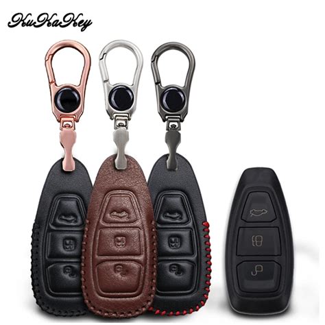 Kukakey Car Key Case Cover Skin For Ford Fiesta Focus Mondeo Ecosport