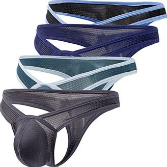 Faringoto Mens Thongs Underwear Bulge Enhancing G String T Back Bikini 3 Pack ShopStyle Briefs