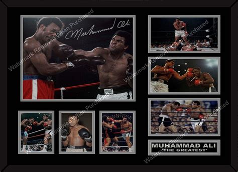 Muhammed Ali The Greatest Signed A4 Photo Autograph Print Boxing