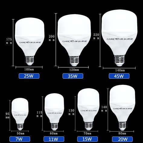 开尔led灯泡e27螺口e40大功率球泡灯家用工厂车间户外超亮节能灯虎窝淘