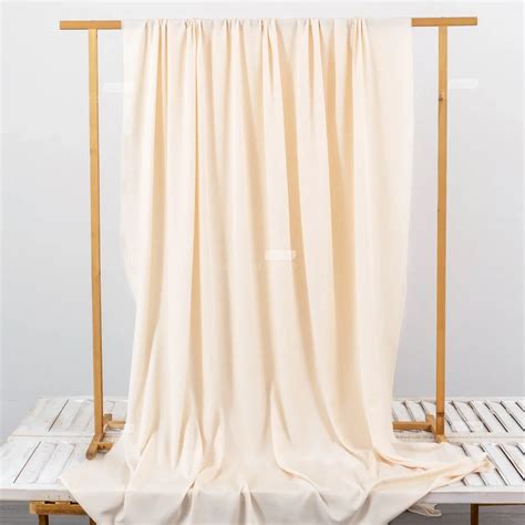 Nude Color Soft Monolayer Polyester Linen Fabric Oneyard