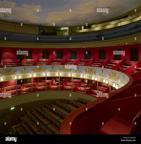 The Auditorium At The Theatre Royal Bury St Edmunds Suffolk Stock
