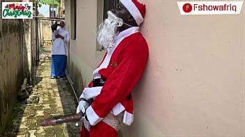 LONG DICK SANTA CLAUS IS CAPTURED ON CAMERA PLAYING WITH HIS COCK AND THEN OFFERS WET PUSSY AS A