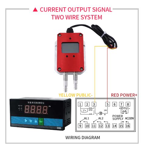 Rs485 Digital Display Wind Pressure Transmitter Digital Display Micro