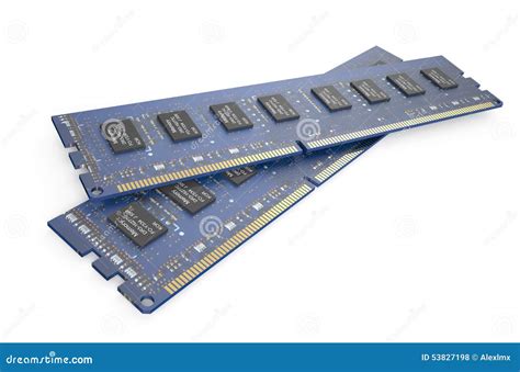 DDR3 memory modules 3 stock illustration. Illustration of dimm - 53827198