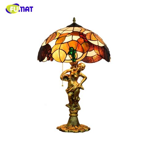 FUMAT Tiffany Uva Lampada Da Tavolo Paralume Home Decor Arte Creativa