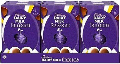 Cadbury Giant Buttons Chocolate Egg 195g Box Of 6 Amazon Co Uk Grocery