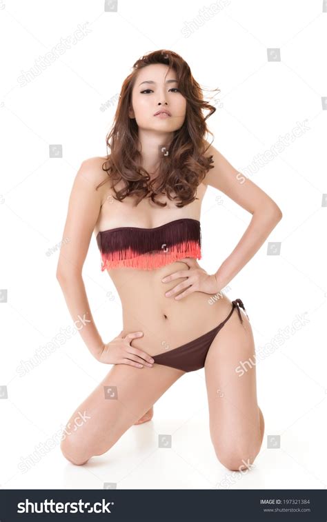 Sexy Asian Bikini Woman Sit On Stock Photo 197321384 Shutterstock