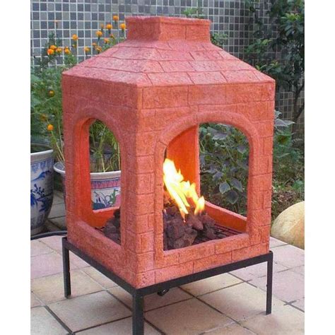 Ceramic Chiminea Fire Pit Gazebo With Fire Pit Deck Fire Pit Fire Pit