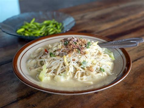 Bakmi Godhog Indonesian Traditional Street Food Boiled Noodles Cooked