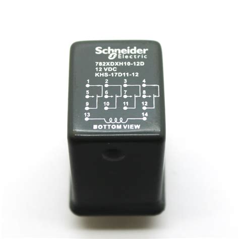 Schneider Electric 782xdxh10 12d 12vdc 3a 4pdt Hermetic Ice Cube Power