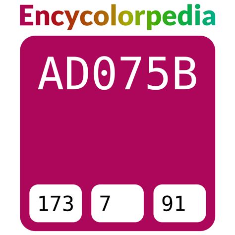#ad075b Hex Color Code, RGB and Paints