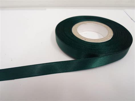 Forest Dark Green Satin Ribbon Double Sided Mm Mm Mm Mm Mm Mm