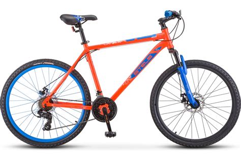 Велосипед STELS Navigator-500 MD, 26”, размер рамы 16", красный/синий ...