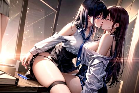 Lifting Skirt Girls Kissing Off Shoulder Ai Porn