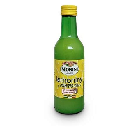 Monini lemoniny - naturalny sok z cytryn sycylijskich 240ml - sklep ...