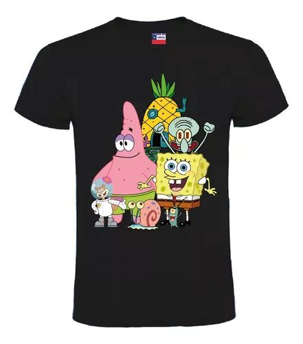 Poleras Bob Esponja Niños Y Adultos Cuotas sin interés