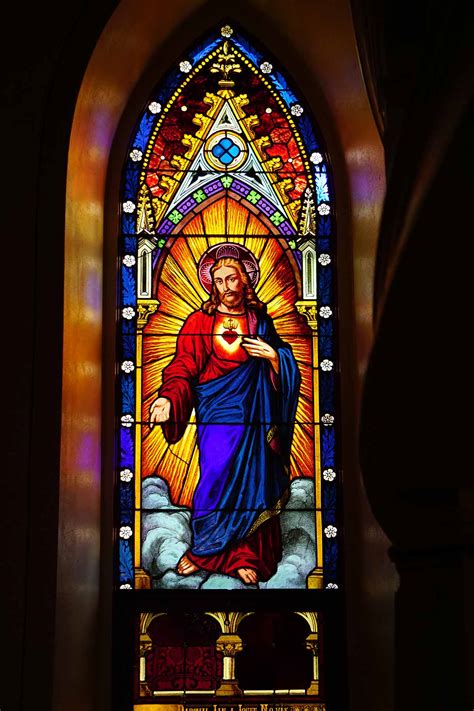 This st polycarp catholic church window hides a secret message 12