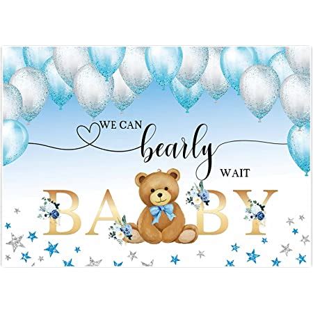 Amazon Mehofond X Ft Bear Boy Baby Shower Backdrop We Can Bearly