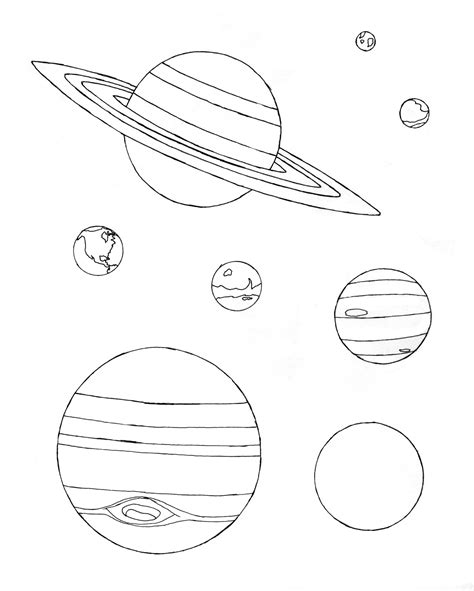 Arriba 98 Imagen Dibujos De Los Planetas Para Colorear E Imprimir El