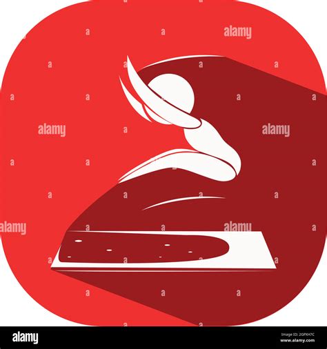 Sport Icon Design For Long Jump Stock Vector Image And Art Alamy