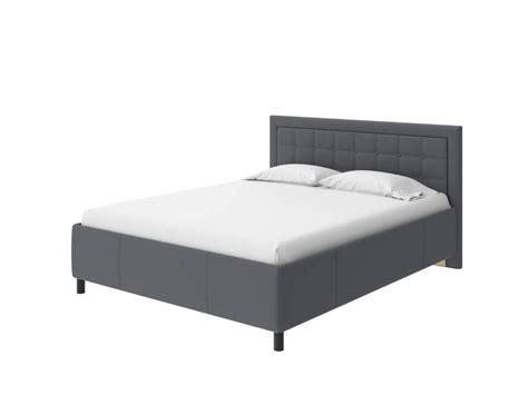 Кровать king size 190х200 см рогожка тетра графит Como Veda 2 - купить ...