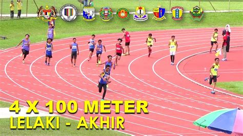 4X100 METER LELAKI AKHIR MSS Zon Bandar Keningau Kali Ke 25 2022