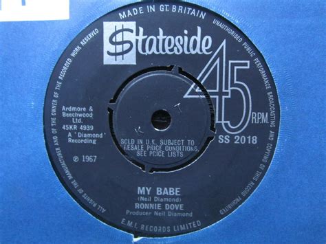 Popsike Ronnie Dove My Babe Put My Mind At Ease Rare Uk Stateside Auction