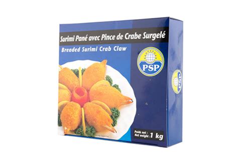 Surimi Pané avec Pinces de Crabe Paris Store