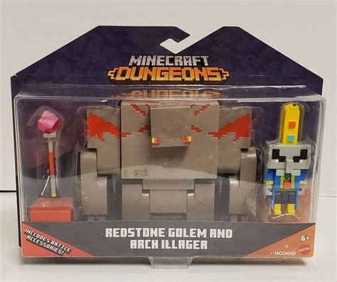 Minecraft DUNGEONS Redstone Golem and Arch Illager Mojang Mattel W ...