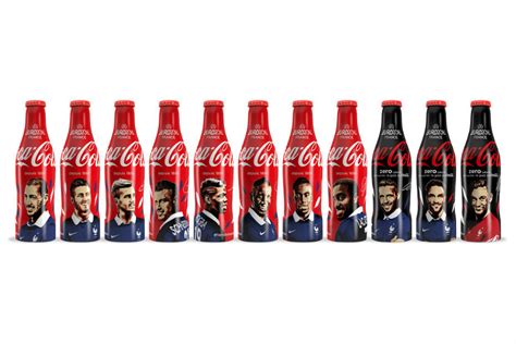 11 France Football Players, 11 Unique Coca Cola Bottles ...