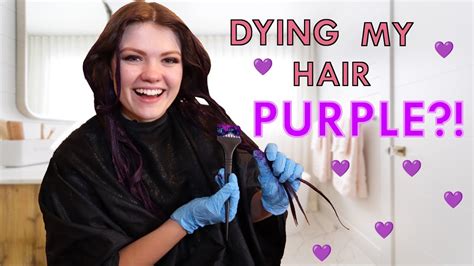 Dying My Hair Purple Youtube