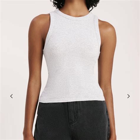 Nude Lucy Grey Tank Top New Without Tags Depop