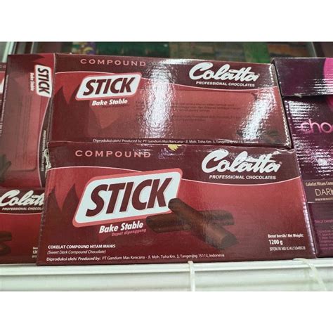 Jual Colatta Dark Chocolate Compound Stik Coklat Hitam Compound Stik