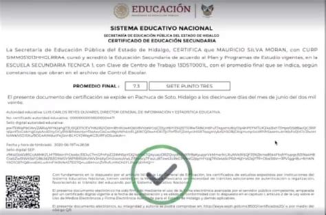 Validar Certificado De Secundaria Sep Image To U