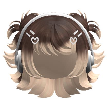 Cute Mini Buns W Y2K Headphones Brown To Blonde Roblox