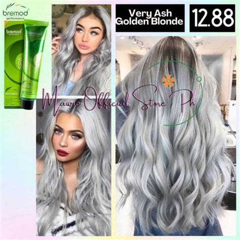 BREMOD Hair Color VERY ASH GOLDEN BLONDE Ml SET With Oxidizer Cream Ml Lazada PH