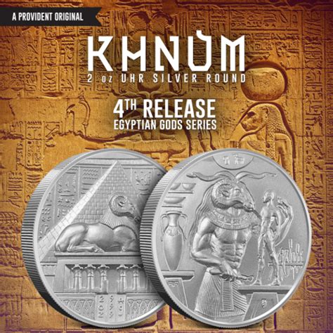 Egyptian Gods Silver Rounds Khnum Provident