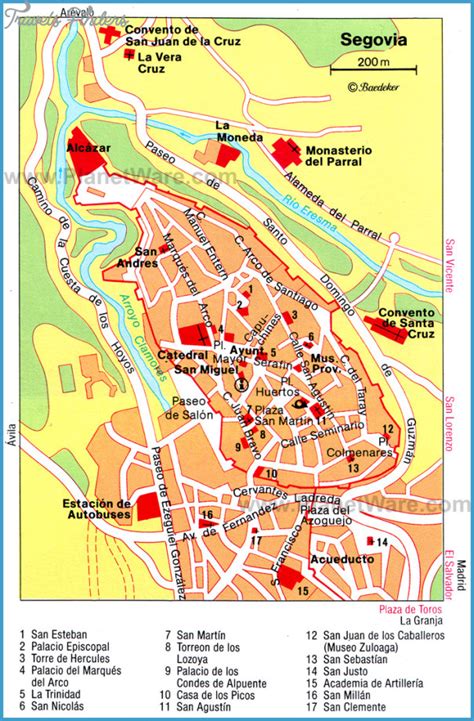 santiago de compostela attractions map travelsfinderscom