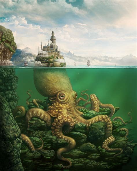 The Kraken Town by KyuYong Eom | Kraken art, Kraken, Fantasy portraits