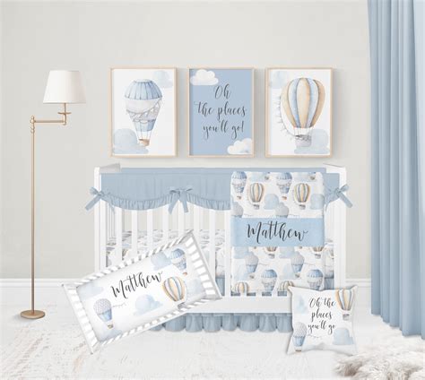 Hot Air Balloon Crib Sheets Hot Air Balloon Nursery Crib Etsy