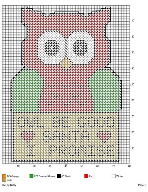 OWL I PROMISE By KATHY Plastic Canvas Patterns Plastic Canvas