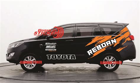 Stiker Mobil Toyota Innova Cutting Stiker Striping Toyota Reborn Stiker